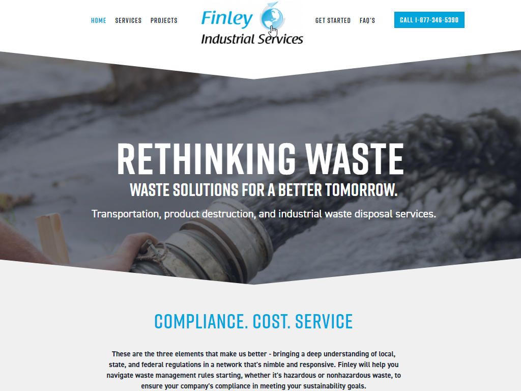 Finley Website Design Thumbnail