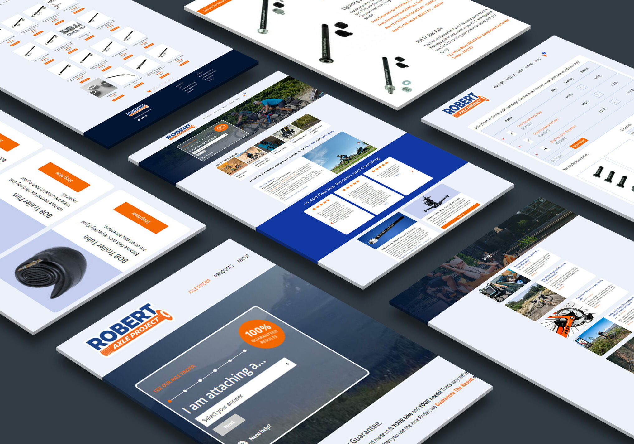 Robert Axle Project Website Design Mockup