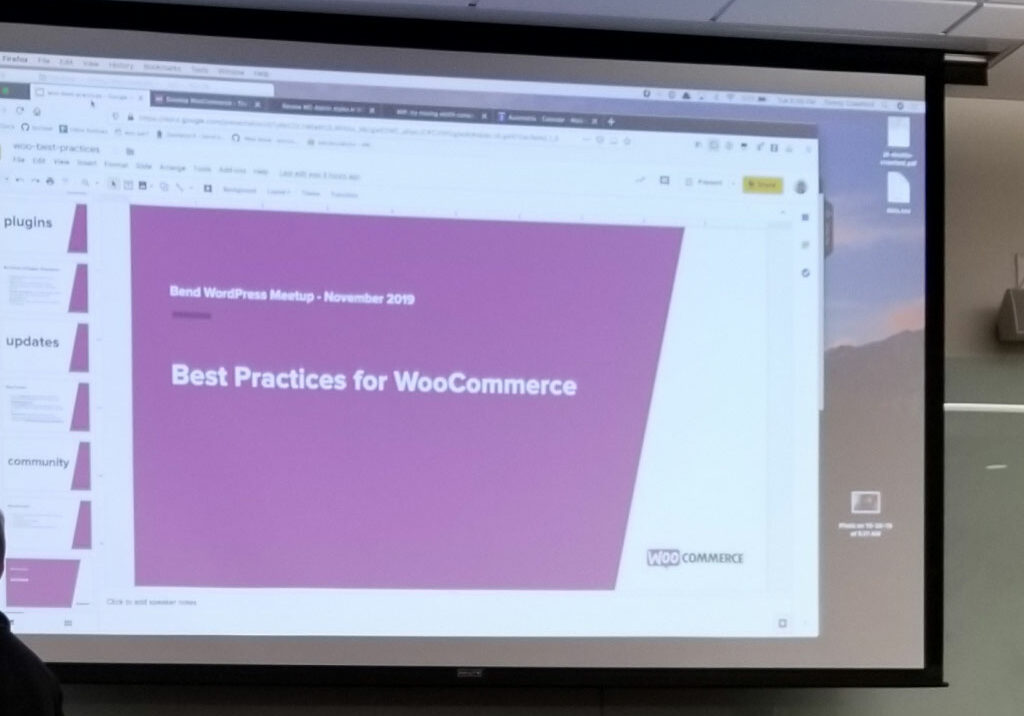 Bend WordPress Meetup Best Practices For WooCommerce